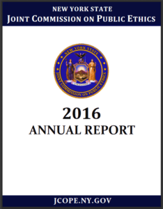 JCOPE 2016 Annual Report